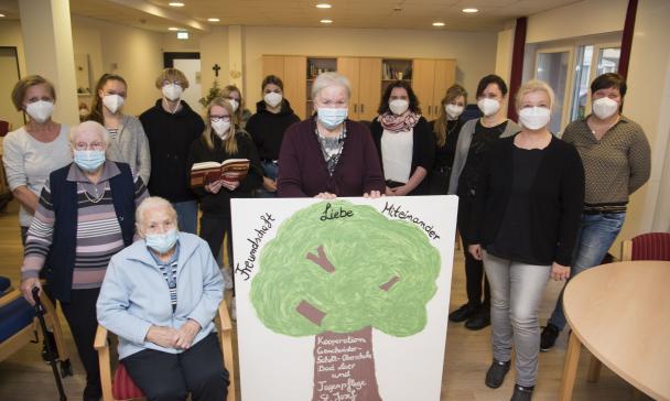 Gruppensituation im Altenheim